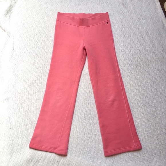 Tommy Hilfiger Pink Low Rise Flare Leg Sweatpants - Picture 1 of 10